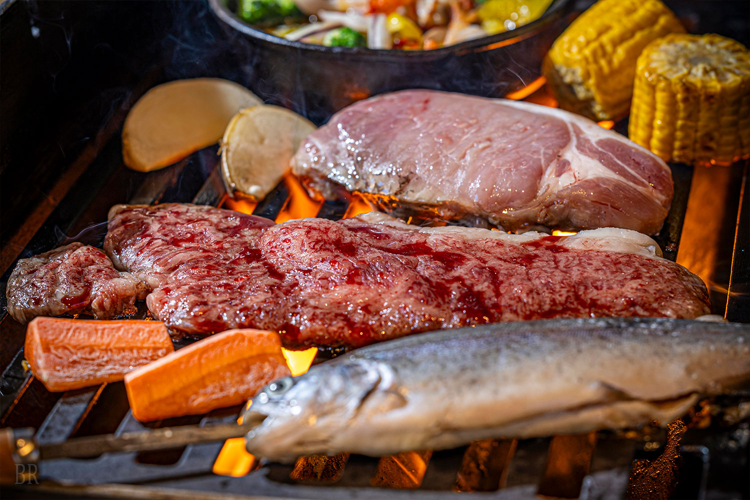 Yamanashi Glamping BBQ Featuring Locally Sourced Ingredients